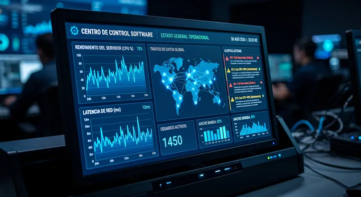 Software control center dashboard